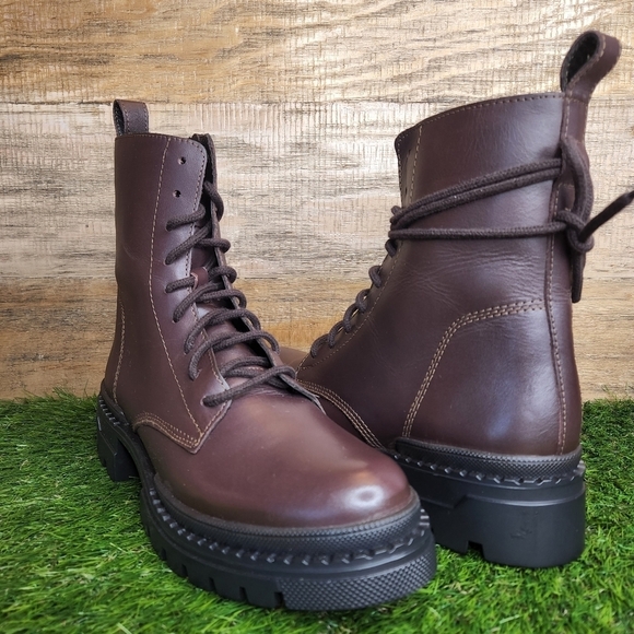 New Steve Madden Jasimyn Combat Boots - Picture 1 of 11
